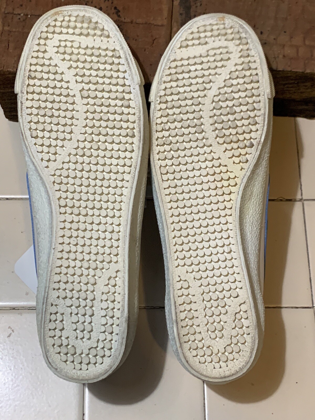 Vintage 80’s Nike Wimbledon Forest Hills White Blue Made In Taiwan Women’s US8.5