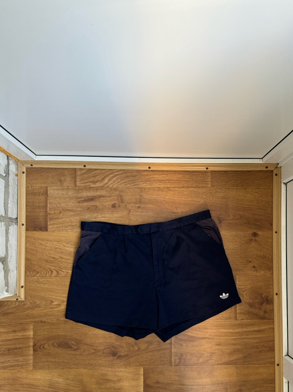 Vintage 1980’s Adidas Navy Tennis Shorts Size UK 56 Retro Wimbledon block core