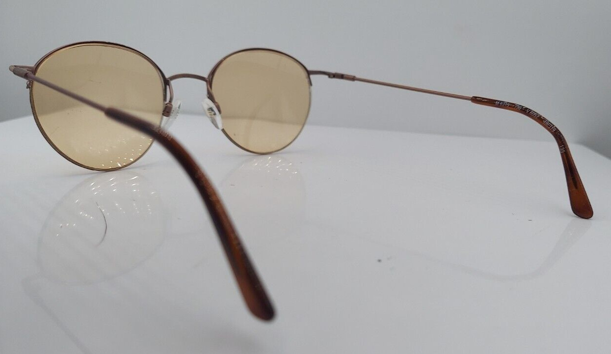 Vintage Silhouette M6315 Bronze Oval Half-Rim Sunglasses Austria FRAMES ONLY