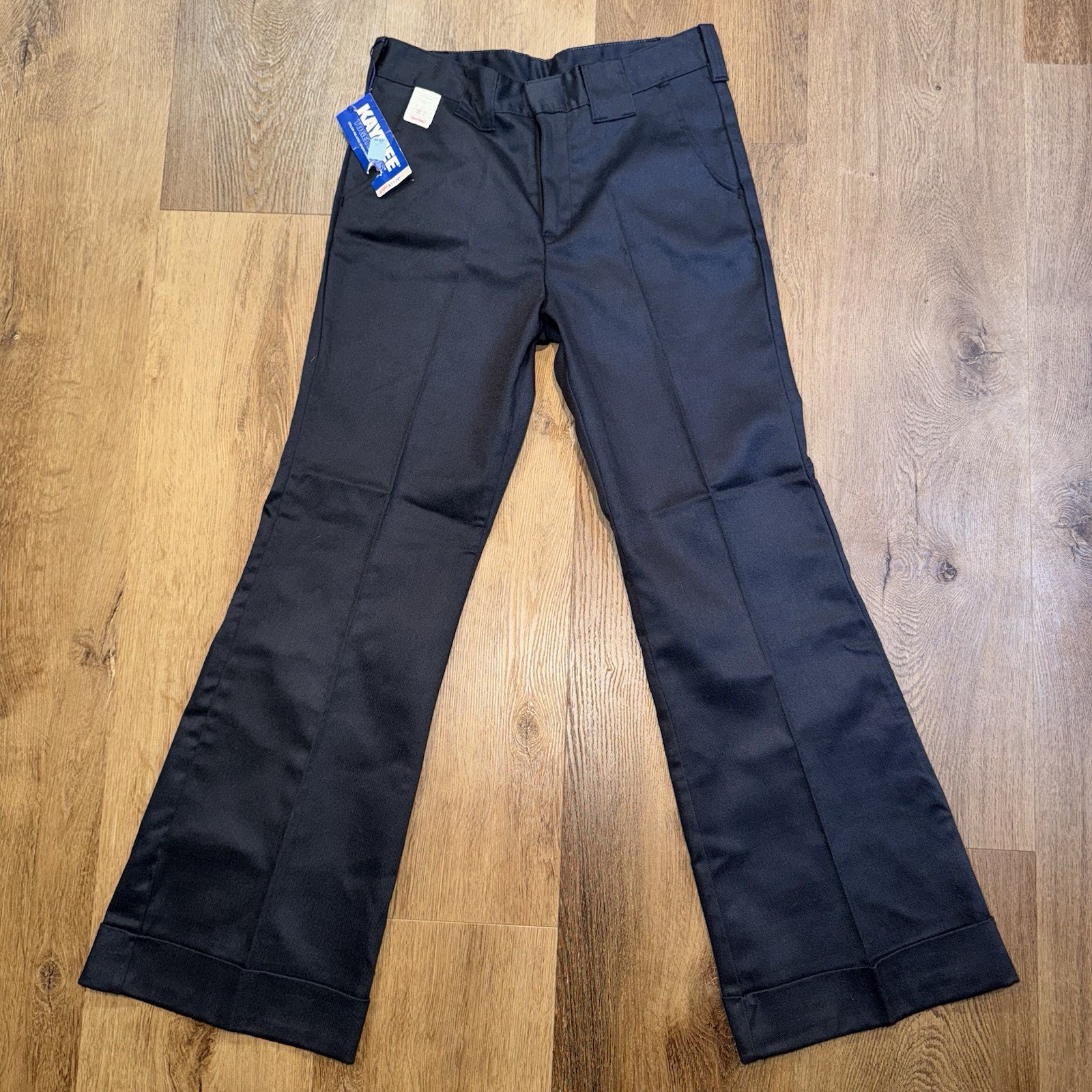 NOS Vtg Kaynee Bell Bottom Pants Mens 30 30 Deadstock Disco Hippie 60s 70s New