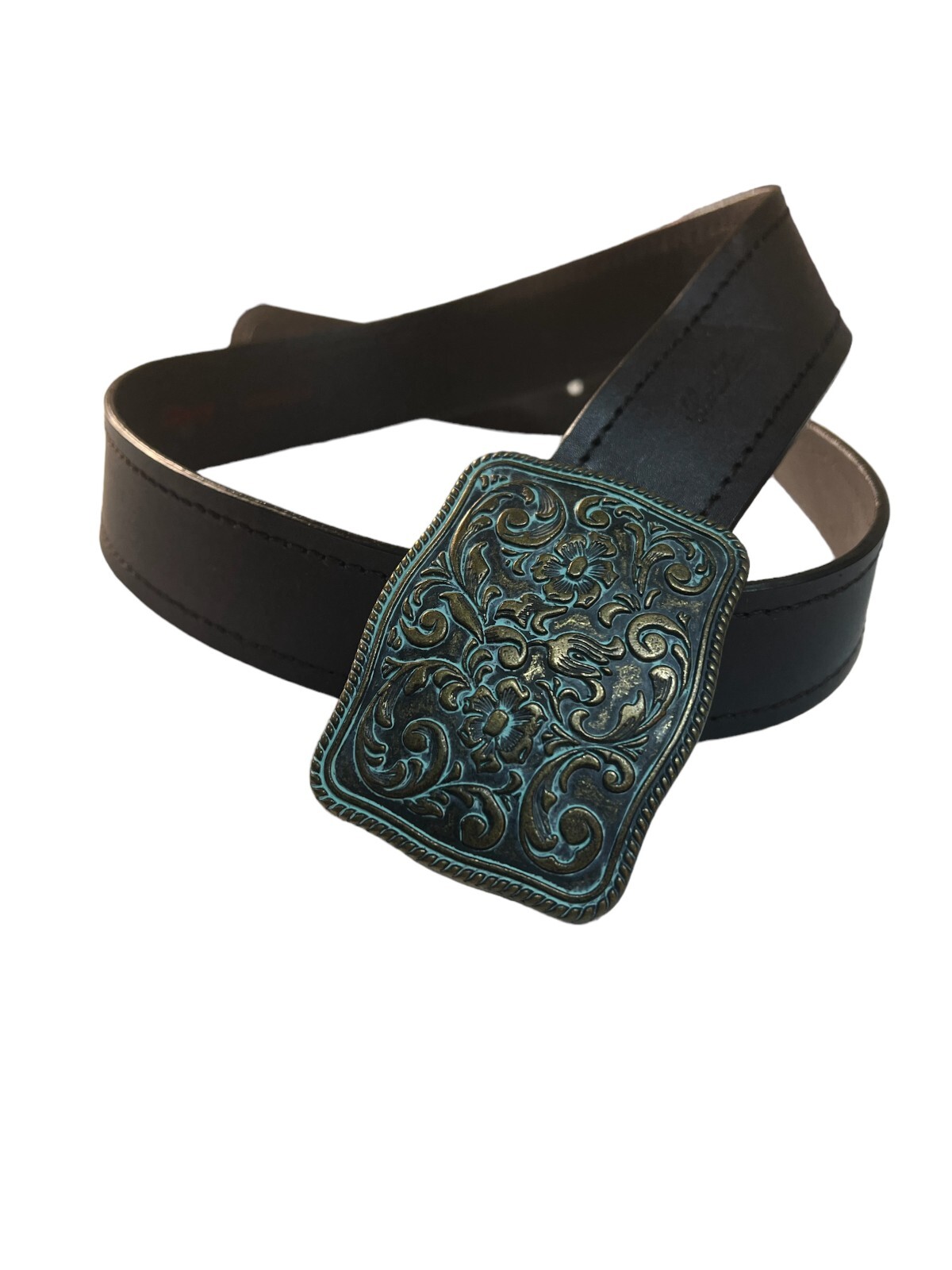 Levi Strauss Vintage Belt “Signature Series Western” Dark Brown- Bronze Buckle