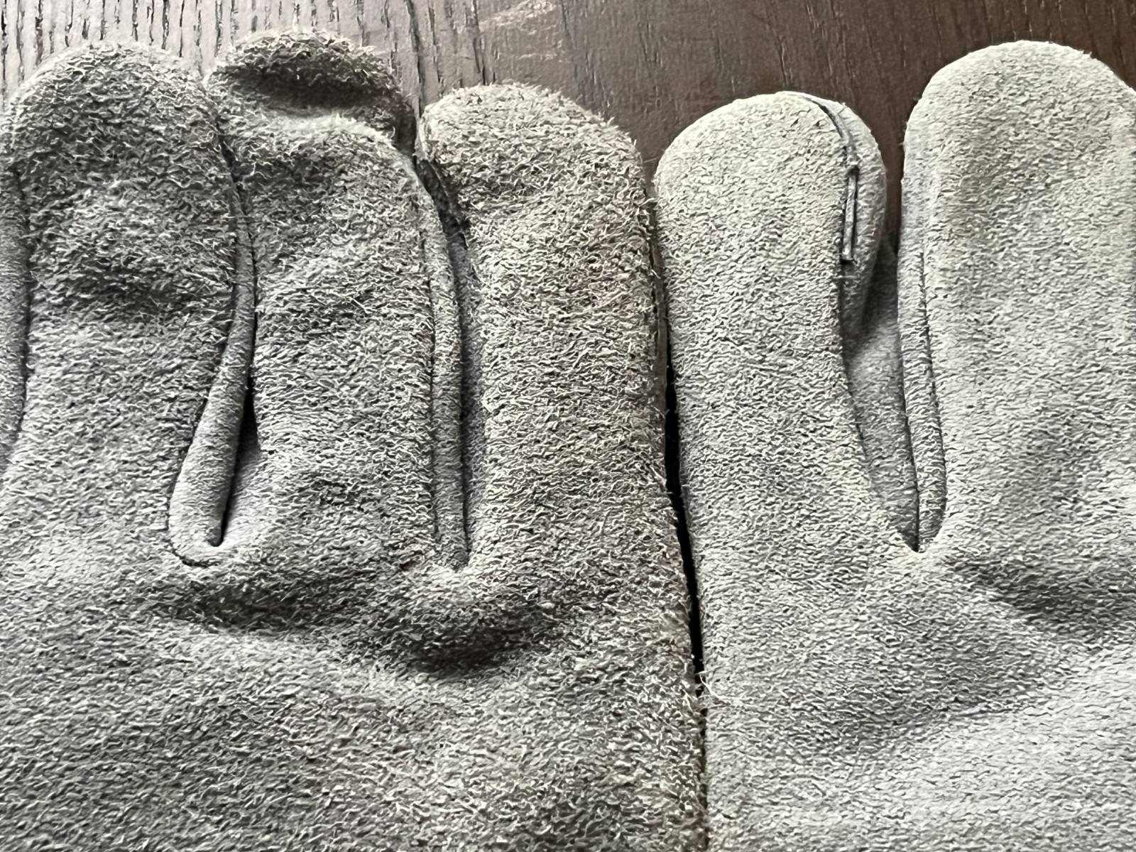 Vintage Texier Railroad LIRR Shoulder Split Suede Working Gloves X-Large ST43