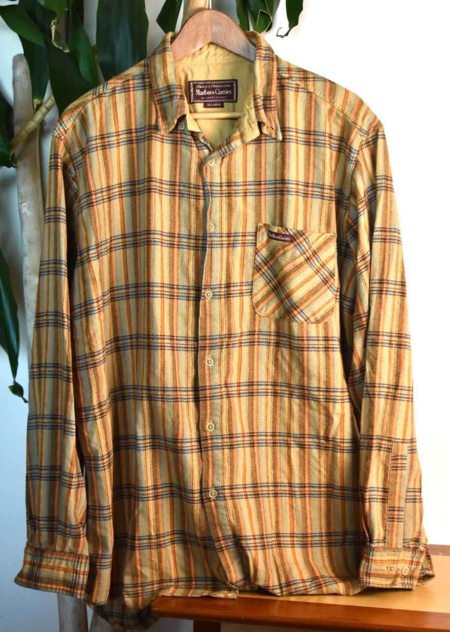 Vintage Marlboro Classics Men’s Flannel Shirt Size XX Large