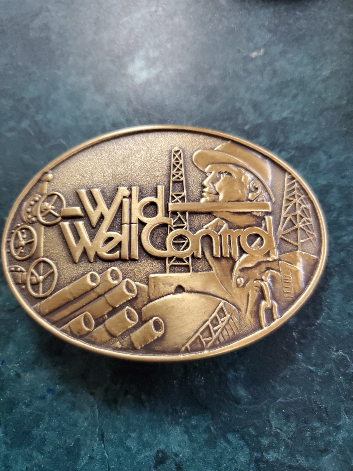 Wild Well Control Oilwell Limited Edition Brass Belt Buckle Oil & Gas