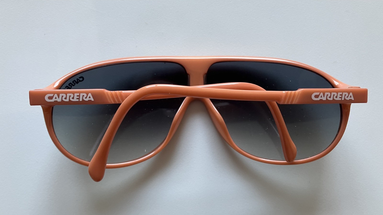 80s Vintage Carrera Sunglasses Aviator Small 5412 Germany Pink Coral RARE