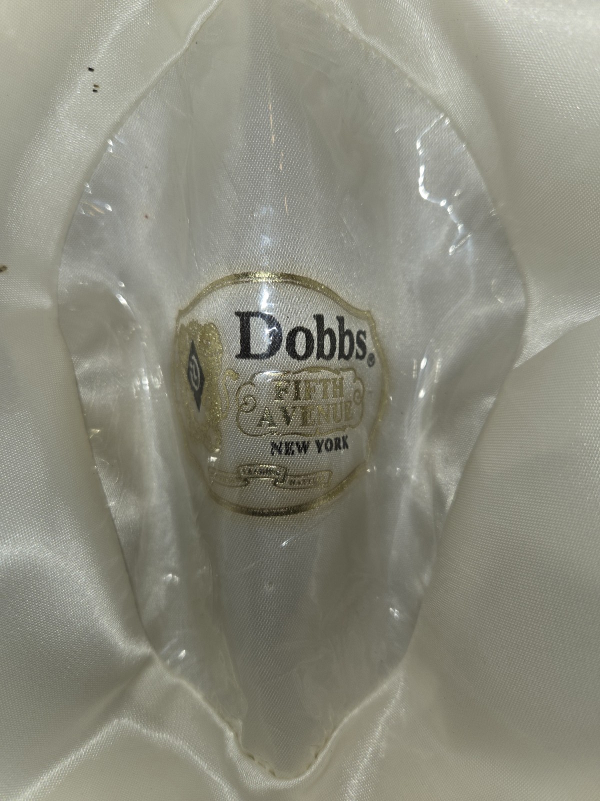 Vintage Dobbs Fifth Avenue Fedora Hat Size 7 1/8 Camel Glen Plaid Trilby USA
