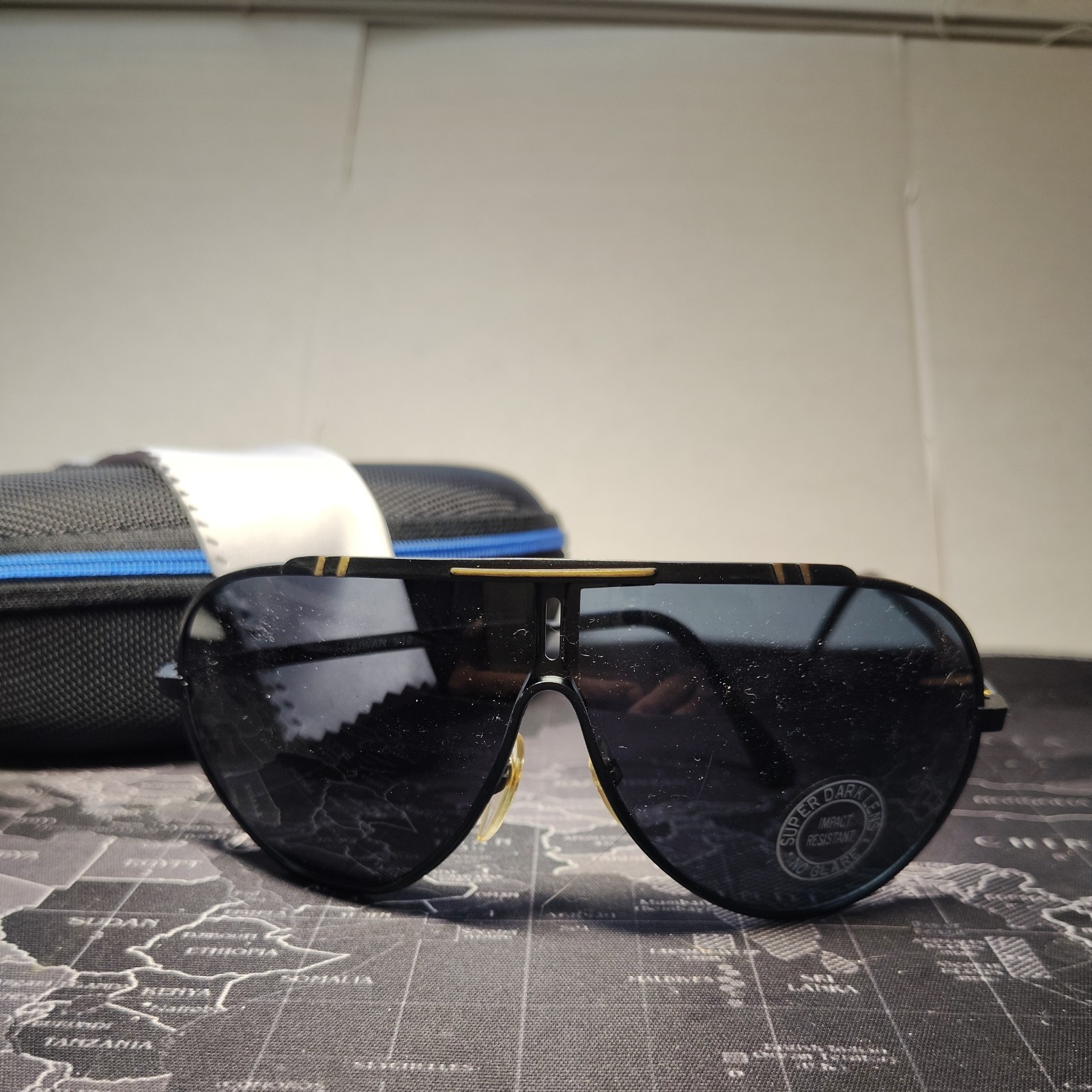 NWT True Vintage 70’s Aviator Teardrop Sunglasses 57-17-135 Case and Cloth