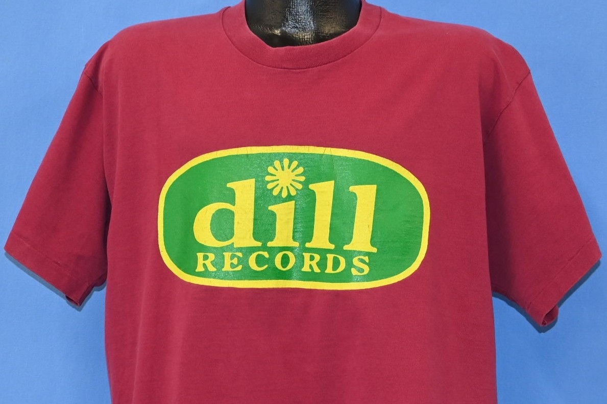 vintage 90s DILL RECORDS SKANKIN PICKLE RECORD RELEASE PUNK ROCK SKA t-shirt XL