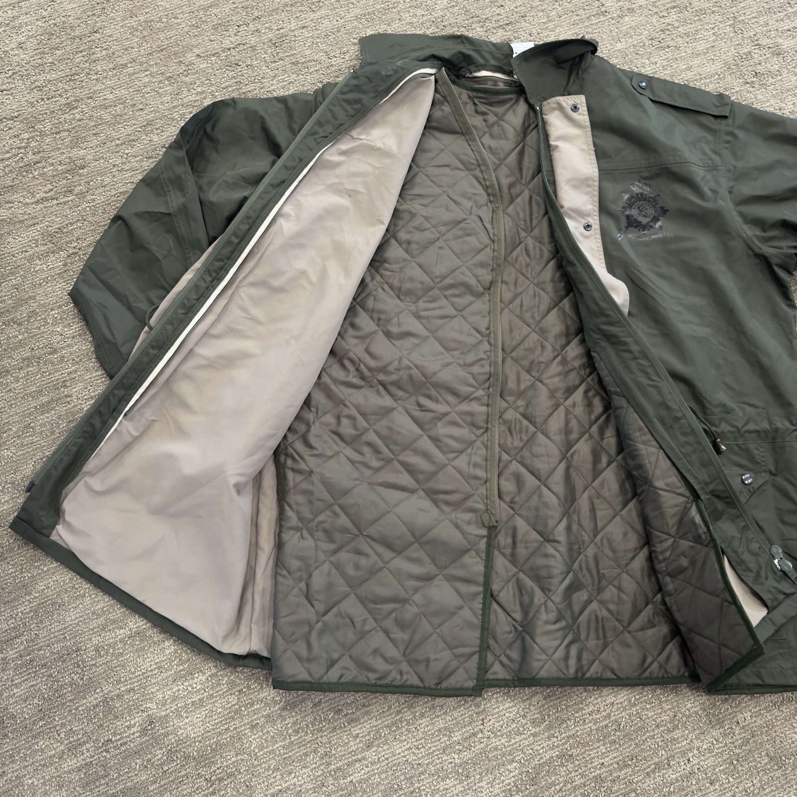 Vintage Dutch Army Field Jacket XL | 1999 Olive Green Utility Coat Carhartt