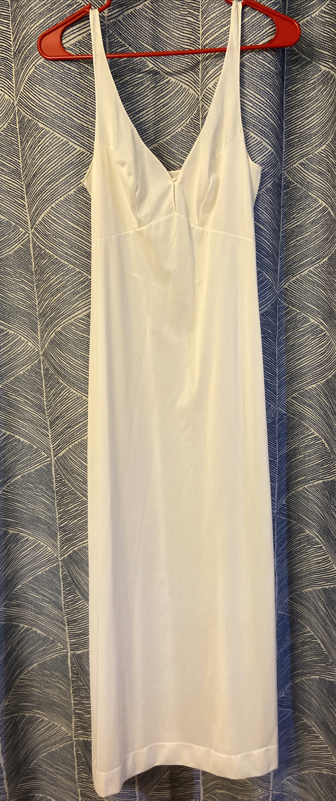VTG 60’S FORMFIT ROGERS GLAM ivory SHEER Nylon FULL SLIP NEGLIGEE 36L 14-16