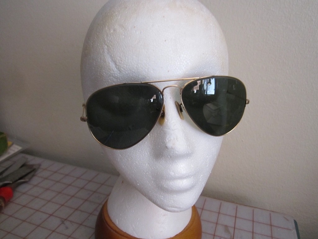 Vintage B&L Ray-Ban 1/10 12K GF 58mm Aviator Sunglasses Bausch Lomb