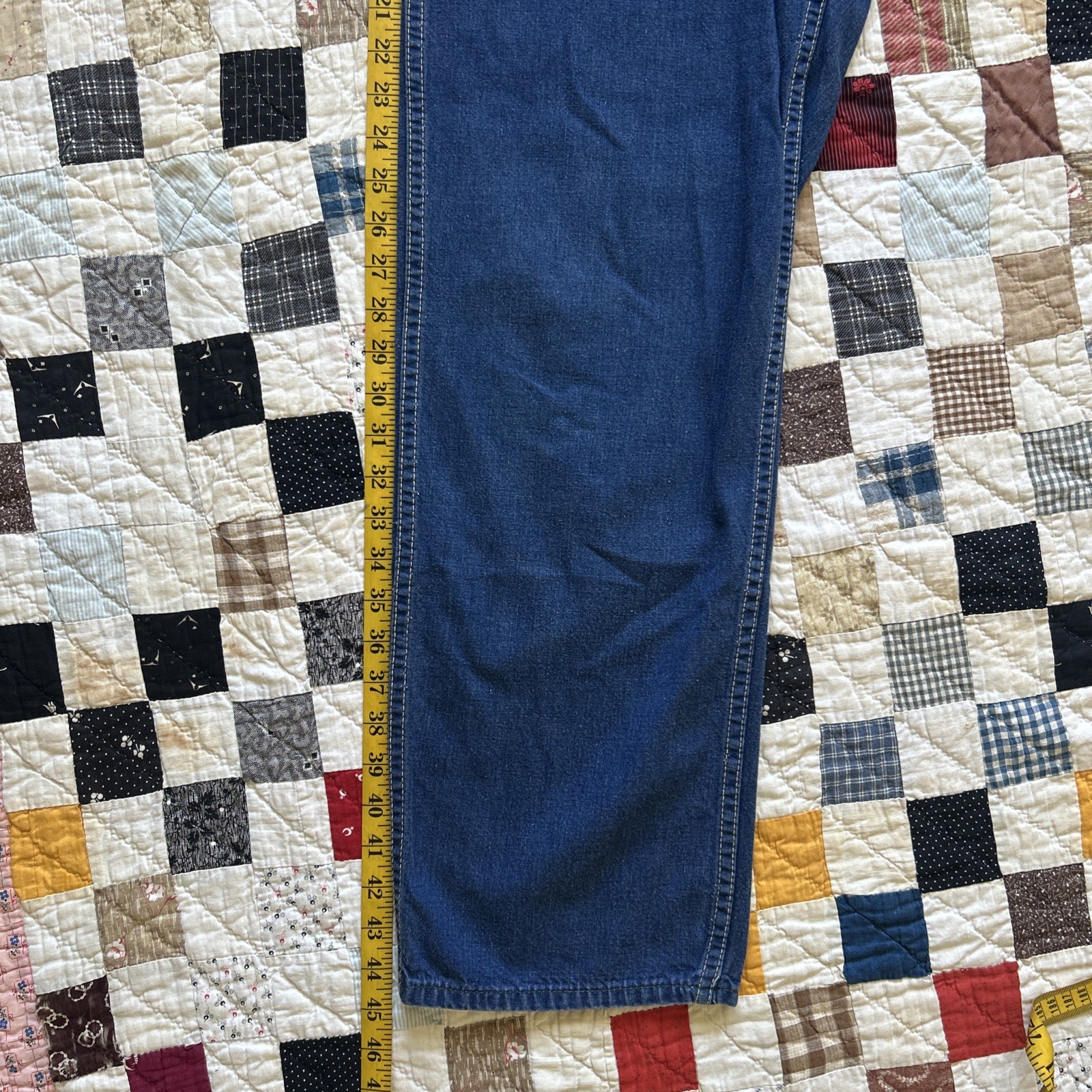 Vintage 50/60s Roundhouse Sanforized Side Zip Workwear Jeans Excellent 26/30