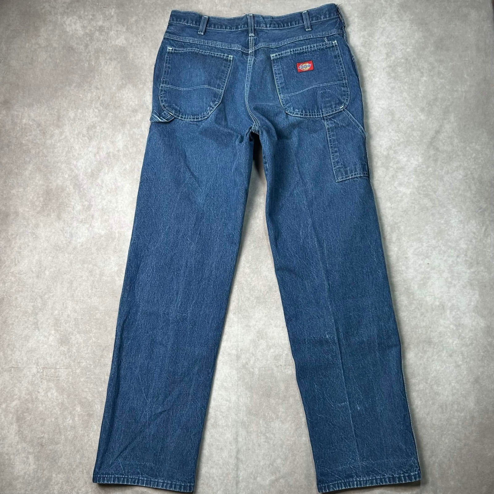 Vintage Dickies Carpenter Jeans Mens 32×32 Blue Denim Straight Leg Work Pants