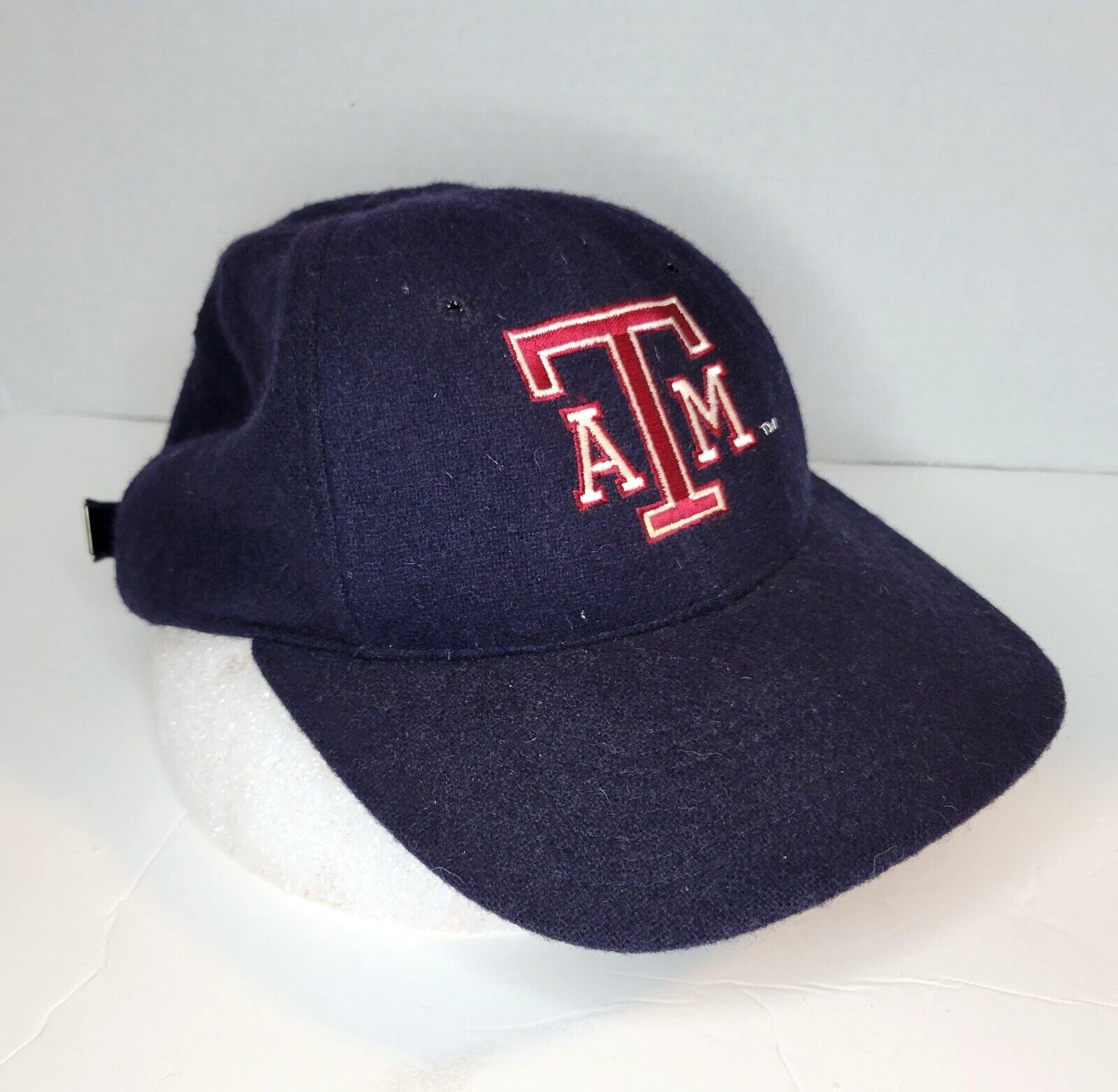 Vintage Aggies Texas A&M Hat University Strap Back Wool Cap Blue Maroon NCCA Dad