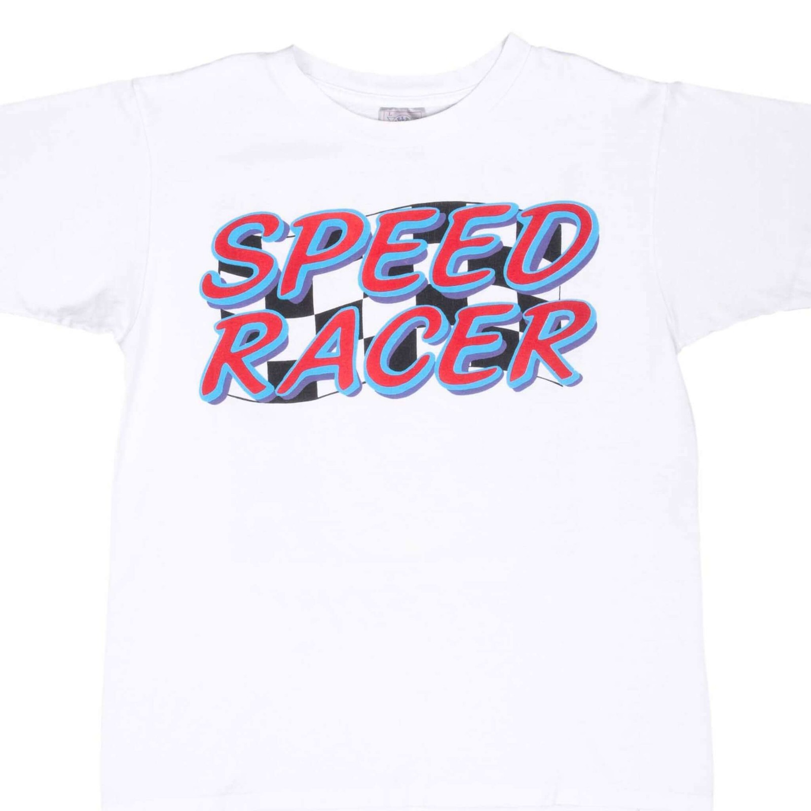 VINTAGE SPEED RACER WANTED FOR SPEEDING EARLY 1990S TEE SHIRT LARGE MADE IN USA