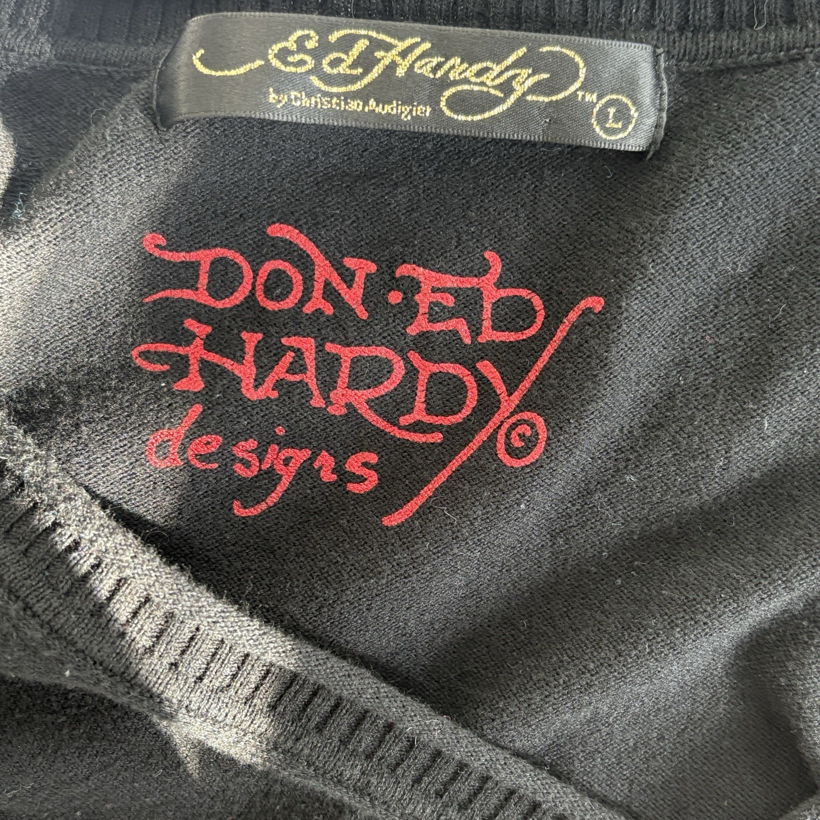 Ed Hardy Y2K Long sleeve Sweater By Christian Audigier