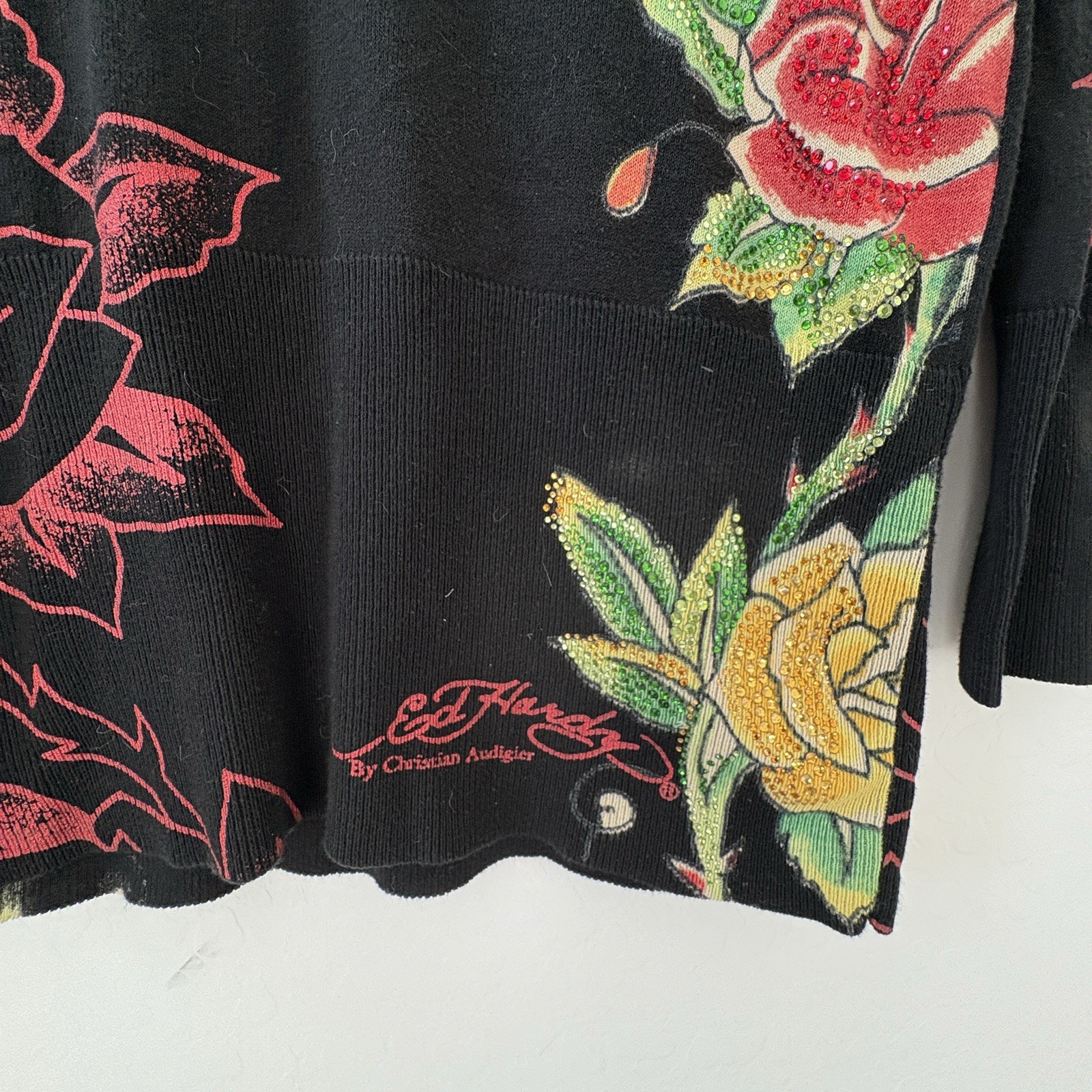 Ed Hardy Y2K Long sleeve Sweater By Christian Audigier