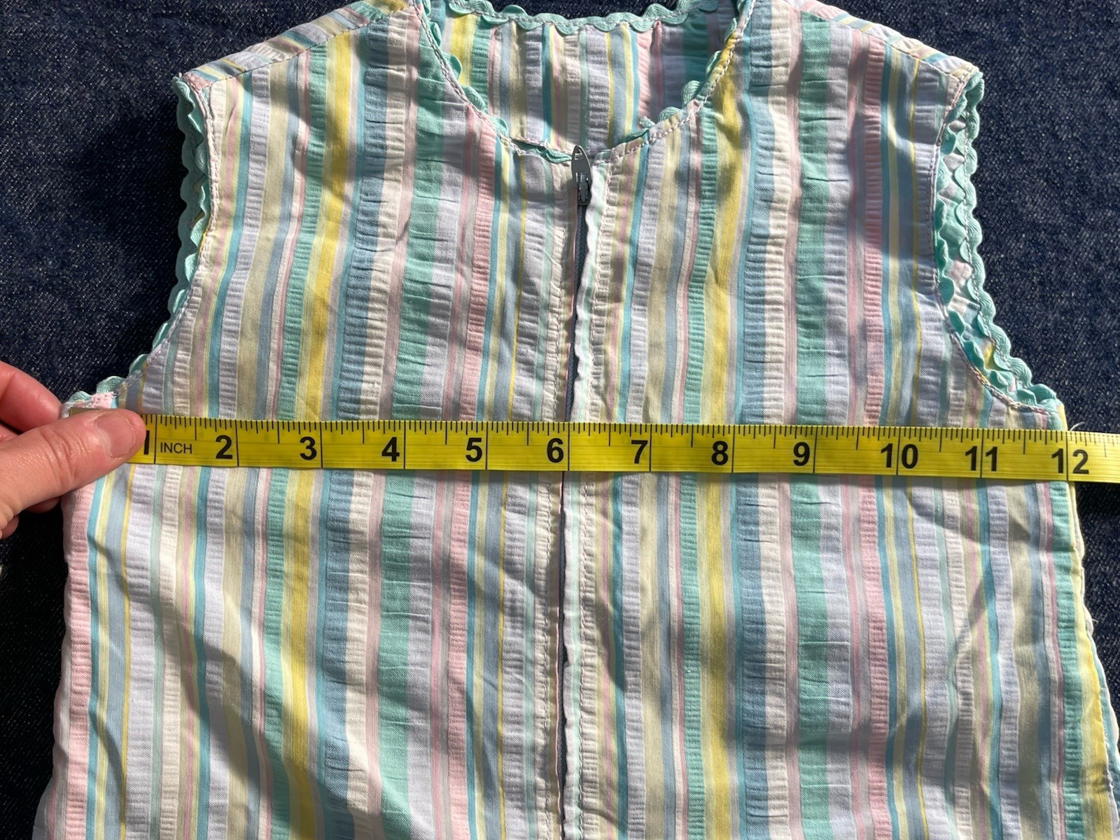 Vintage Toddler Romper Pastel Spring Summer Beach (See Measurements)