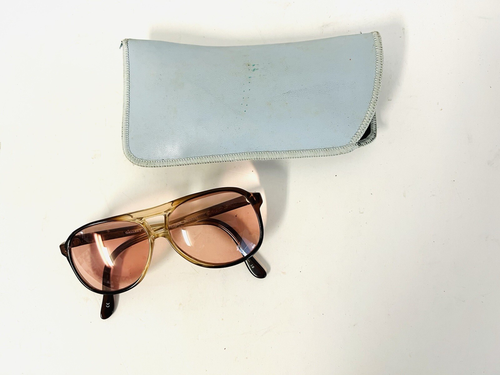 Vintage Kenmark Adviser Aviator 50/20/140 Brown Smoke Fade Prescription Lenses