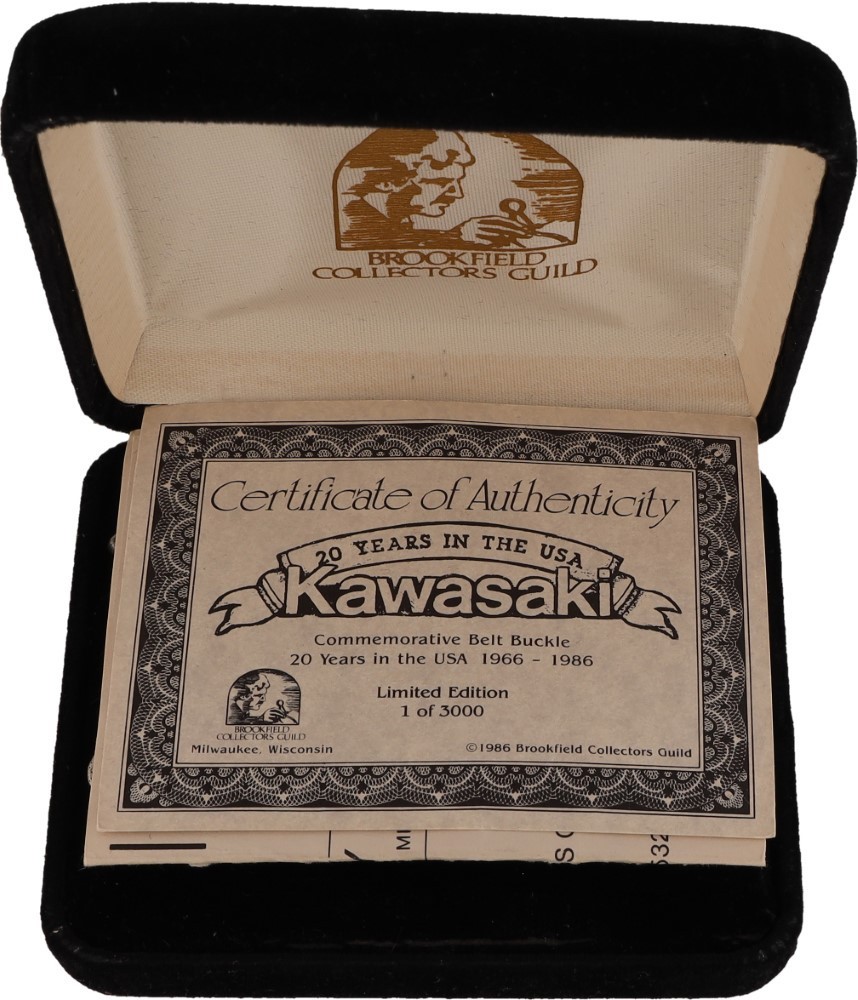 Kawasaki Motorcycle Dirtbike Jetski Atv Atc Bike 20Yr 80 Nos Vintage Belt Buckle