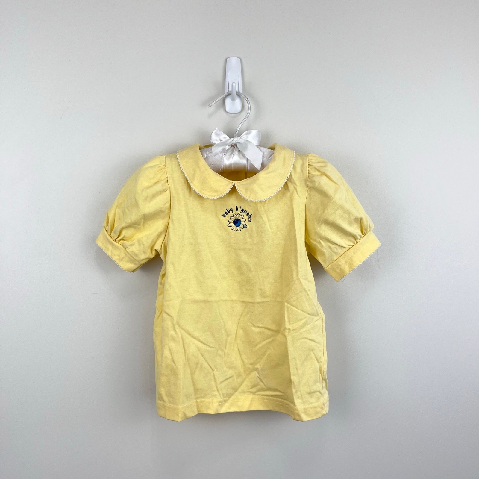 Vintage OshKosh Baby B’gosh Yellow Sunflower Shirt 24 Months USA