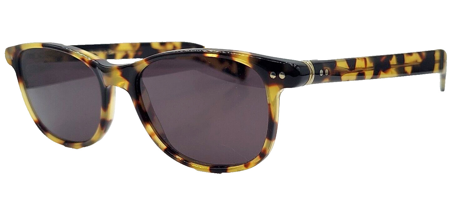 Vintage Lunor 253 Brown Tortoise Oval Horn-Rimmed Sunglasses W/ NEW LENSES!