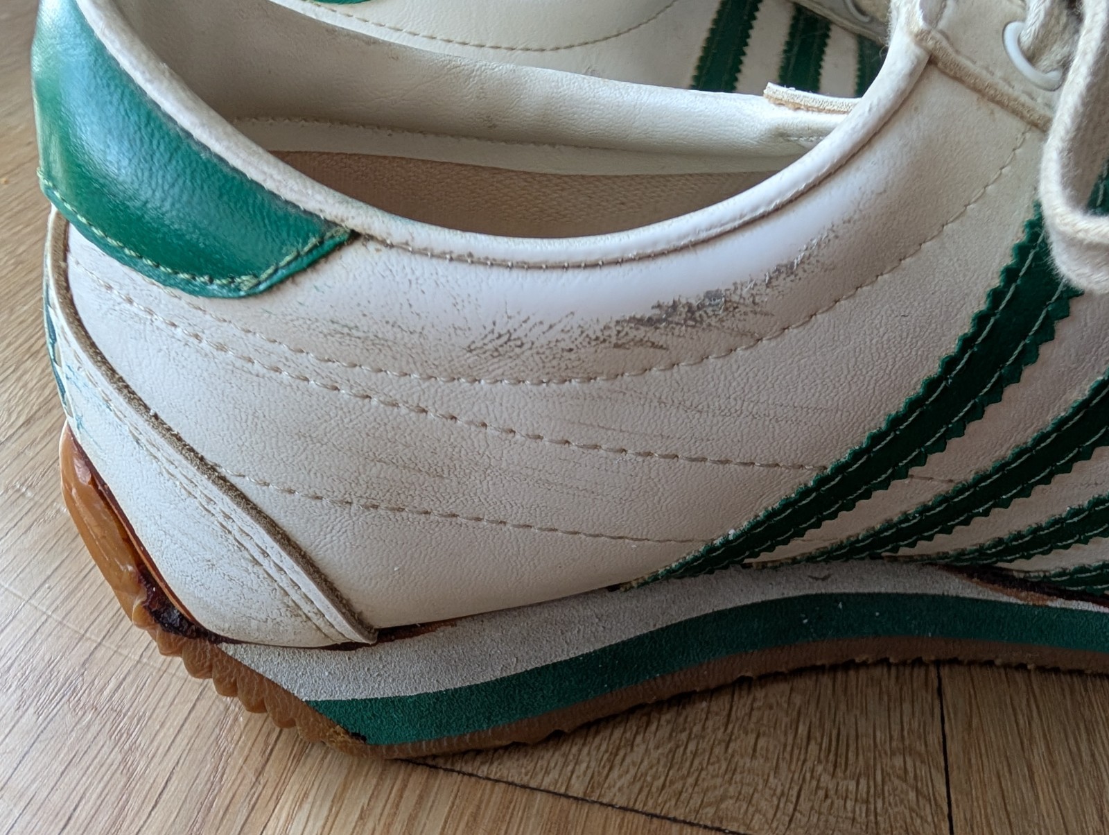 Vintage John Havlicek Superstar Pro Men Sz 8 Green White Basketball Korea Shoes