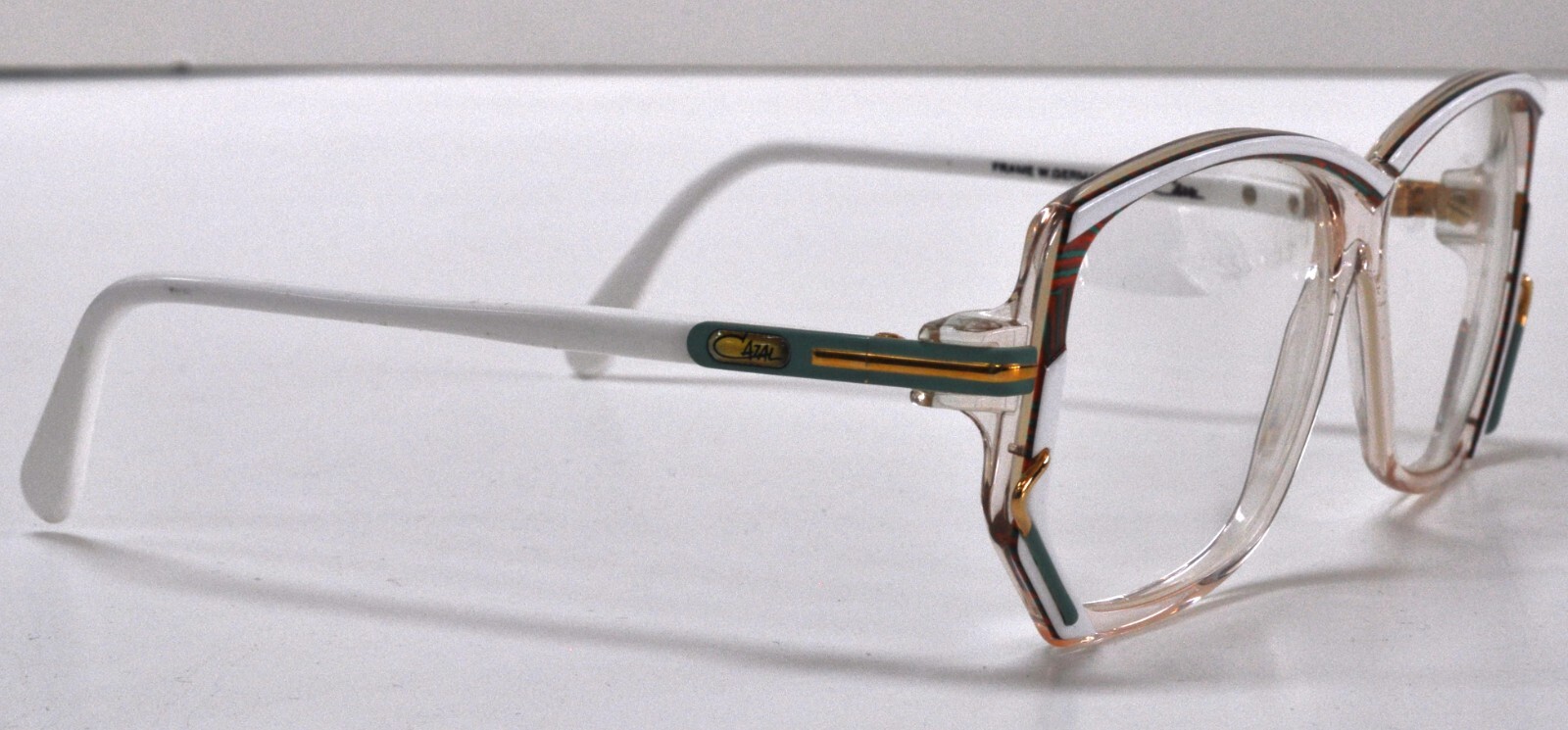 Cazal Vintage Eyeglasses- Ex-Display – Model 197- Col. 285- Gold, White & Aqua