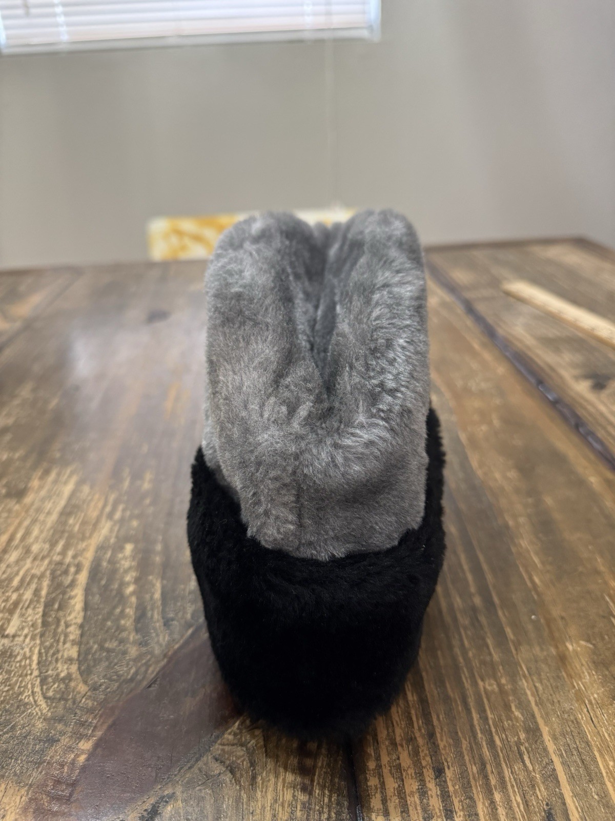 Vintage United Hatters Cap Millinery Workers Union Grey Faux Fur Hat Medium