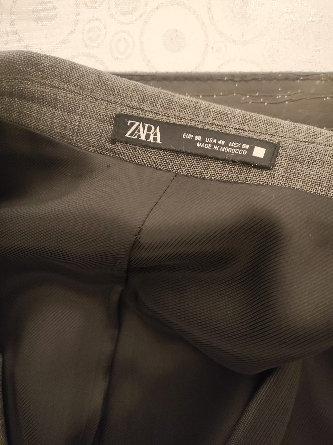 Zara Men’s Suit Blazer Jacket Grey Classic Daily Suit Cool Comfort Size 40R NWOT