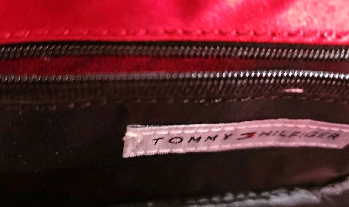 Vintage Tommy Hilfiger Red Evening Bag Approx 10×6