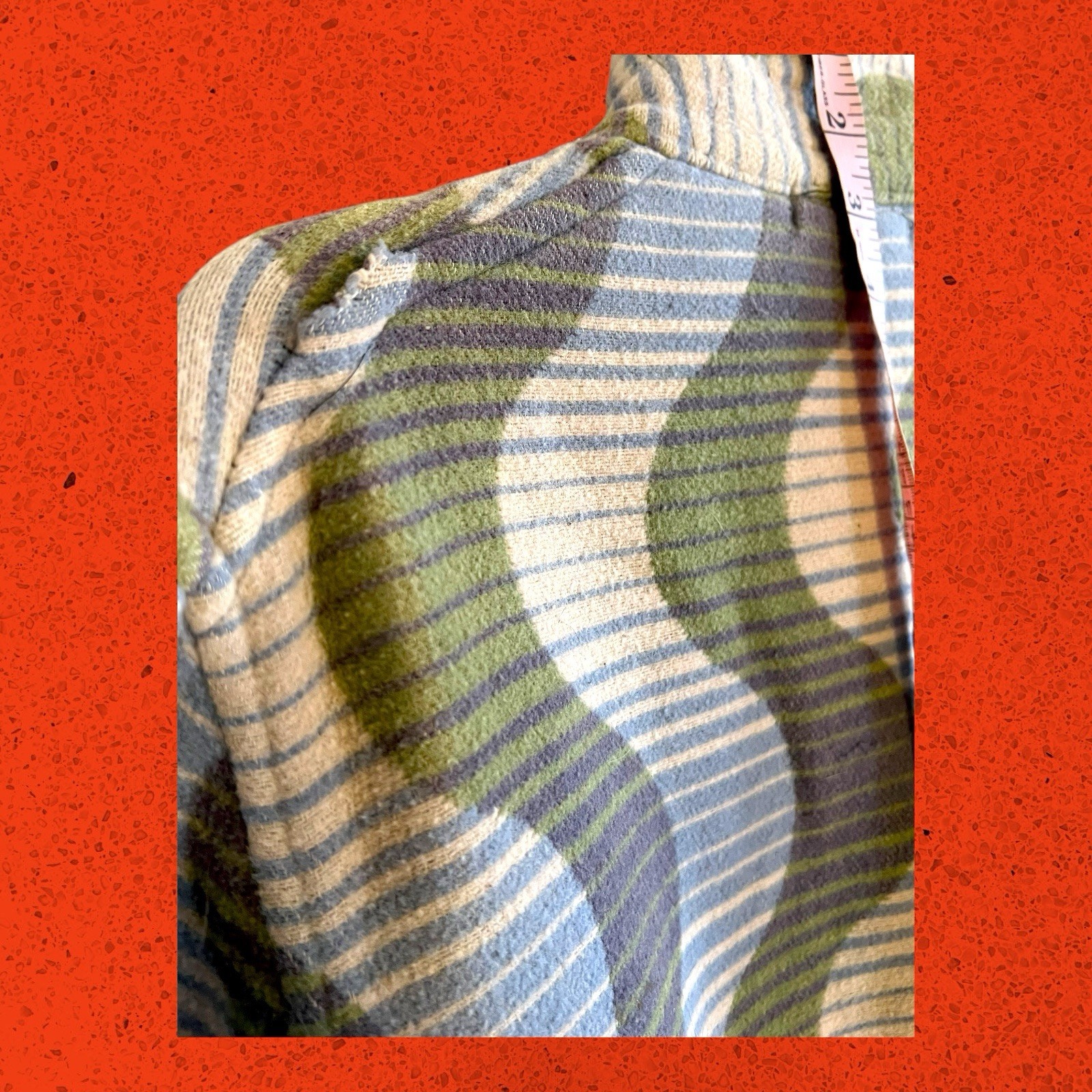 Vintage Mid Century Blanket Robe Kleinhans Co. NY Beacon Style Abalone Buttons