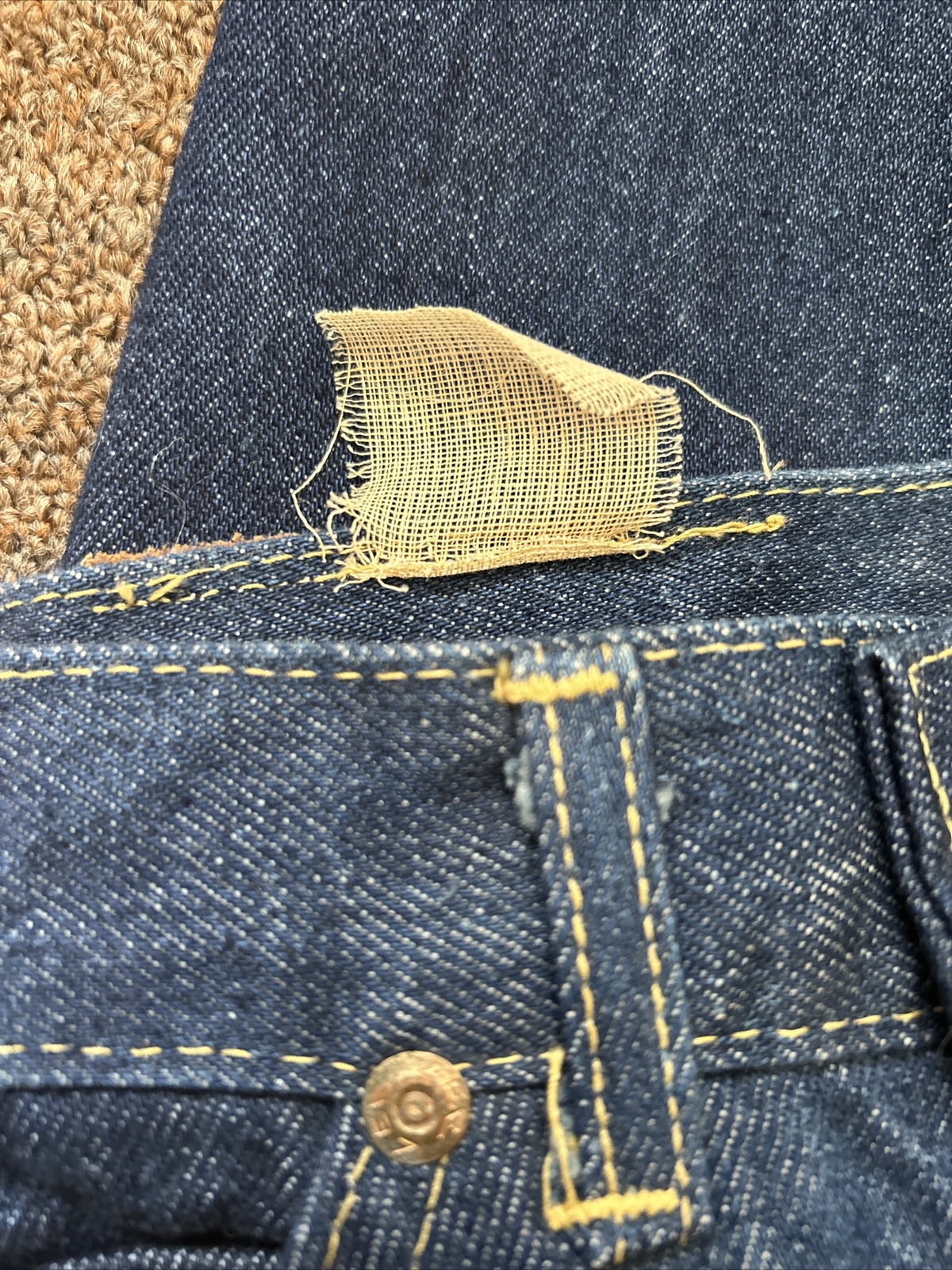 Vtg 70s Lee Riders 5 Pocket Sanforized Jeans Union Made in USA Talon Zip sz 24