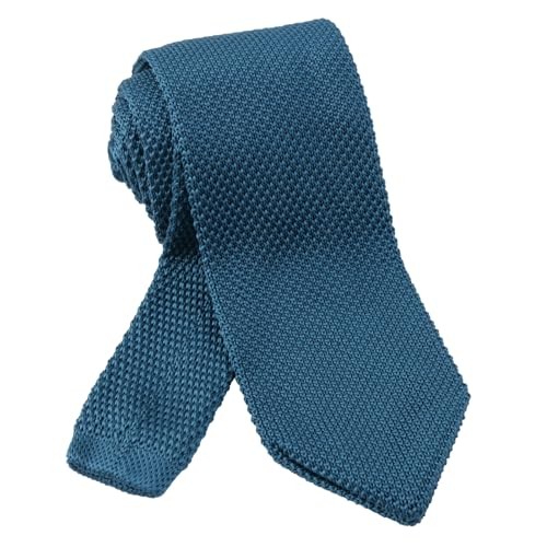 Mens Vintage Multi-colored Casual Knitted Neckties 118-dark Teal