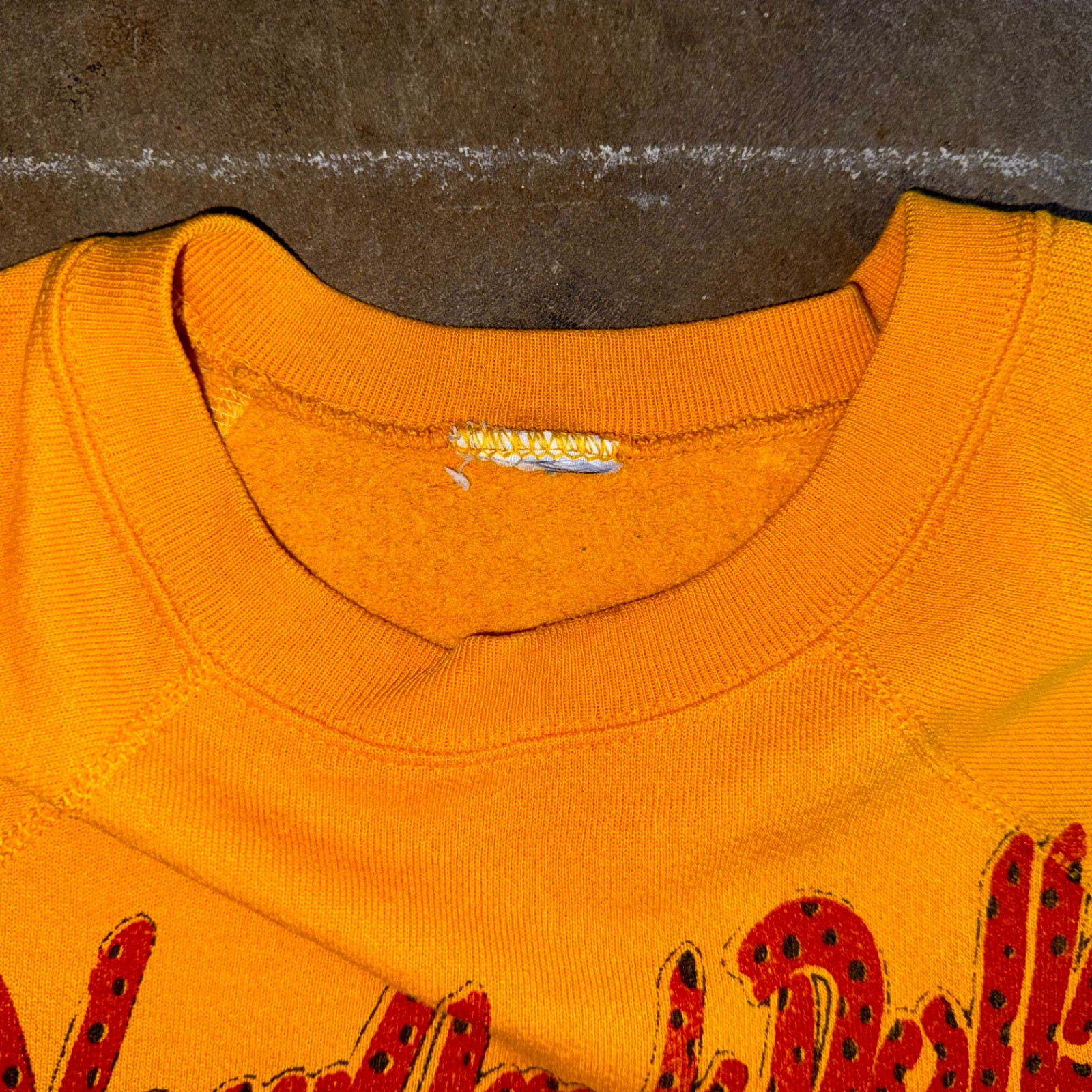 80s VINTAGE RAGLAN SHORT SLEEVE SWEATSHIRT W/ NEW YORK DOLLS GRAPHIC SZ 2XL