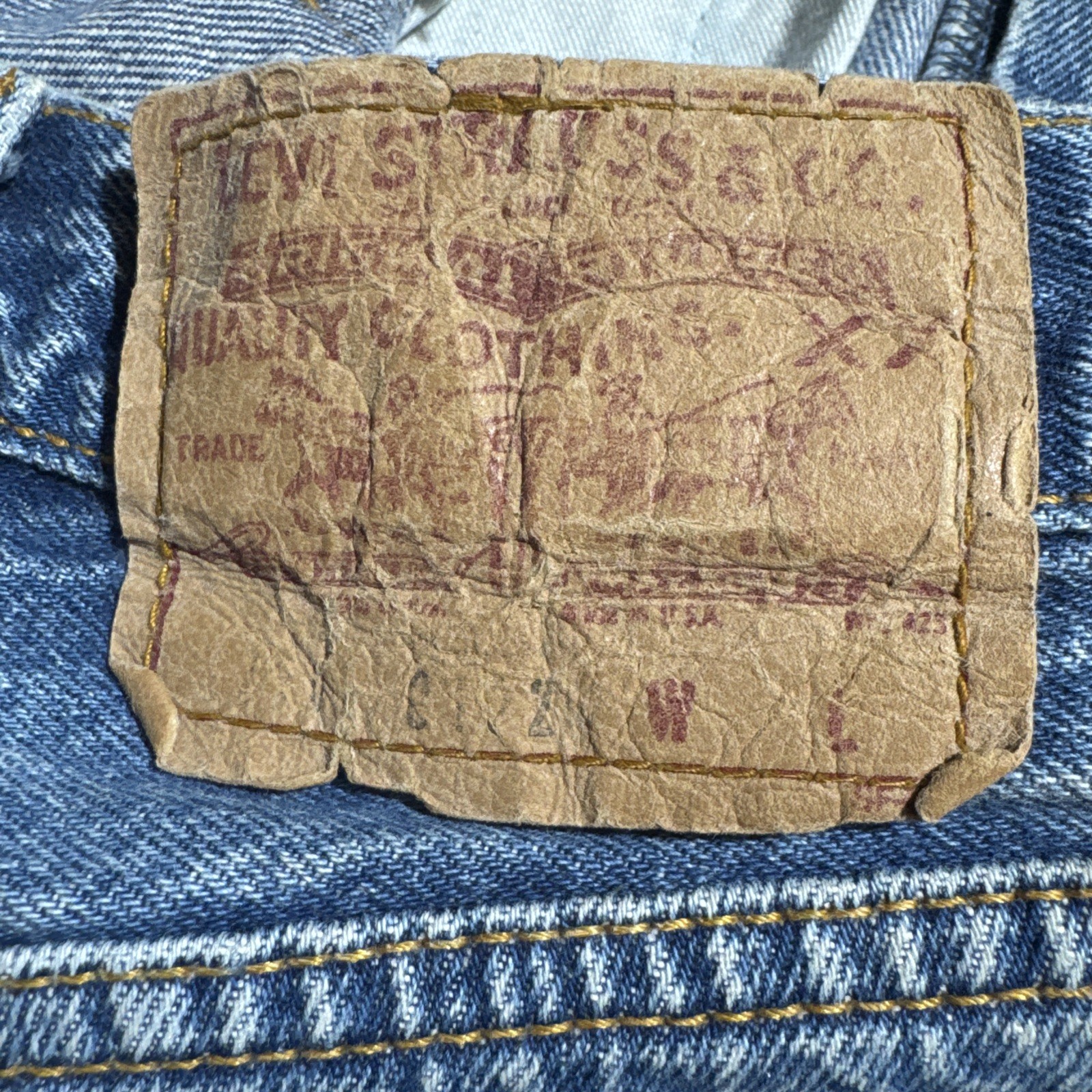 Vintage Levi’s 512 High Waisted Denim Cutoff Shorts Made in USA Women’s 28” Y2K