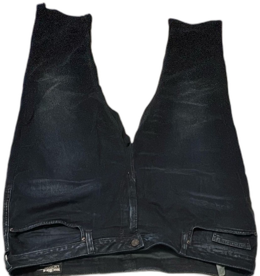 Buffalo David Bitton Six-X Men’s Jeans W44 L32 Black Straight Stretch Denim