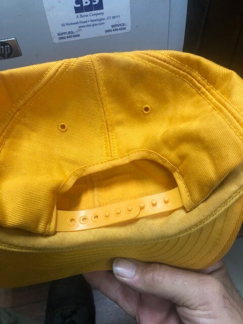 Cat Diesel Power Snapback Baseball Hat Louisville Mfg. Trucker Yellow Vintage