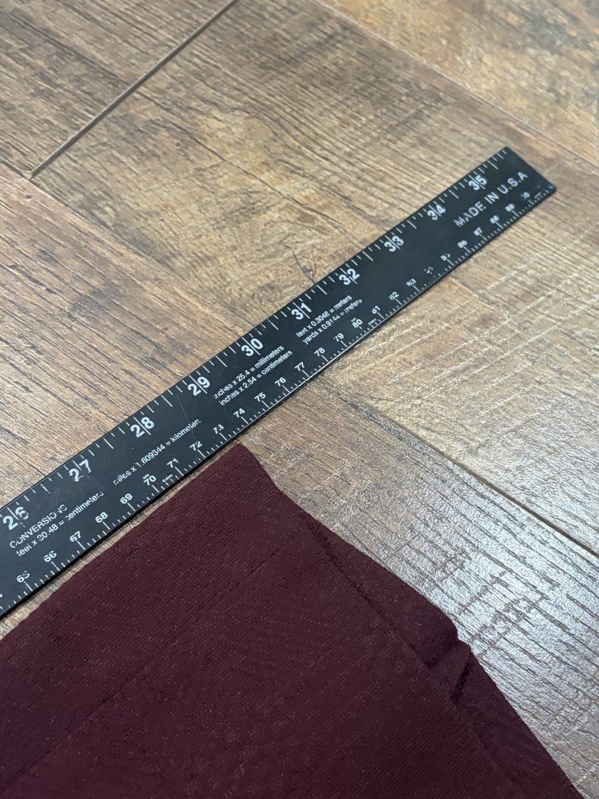 Vintage 70s Sansabelt Jaymar Slack Pants 34×29 Textured Maroon Flared