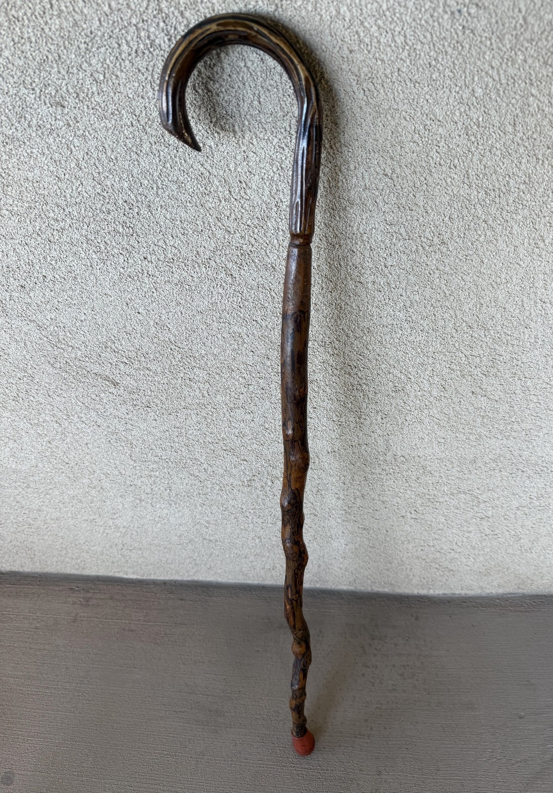 Bavarian Wooden Walking Cane (c. mid 19th century)