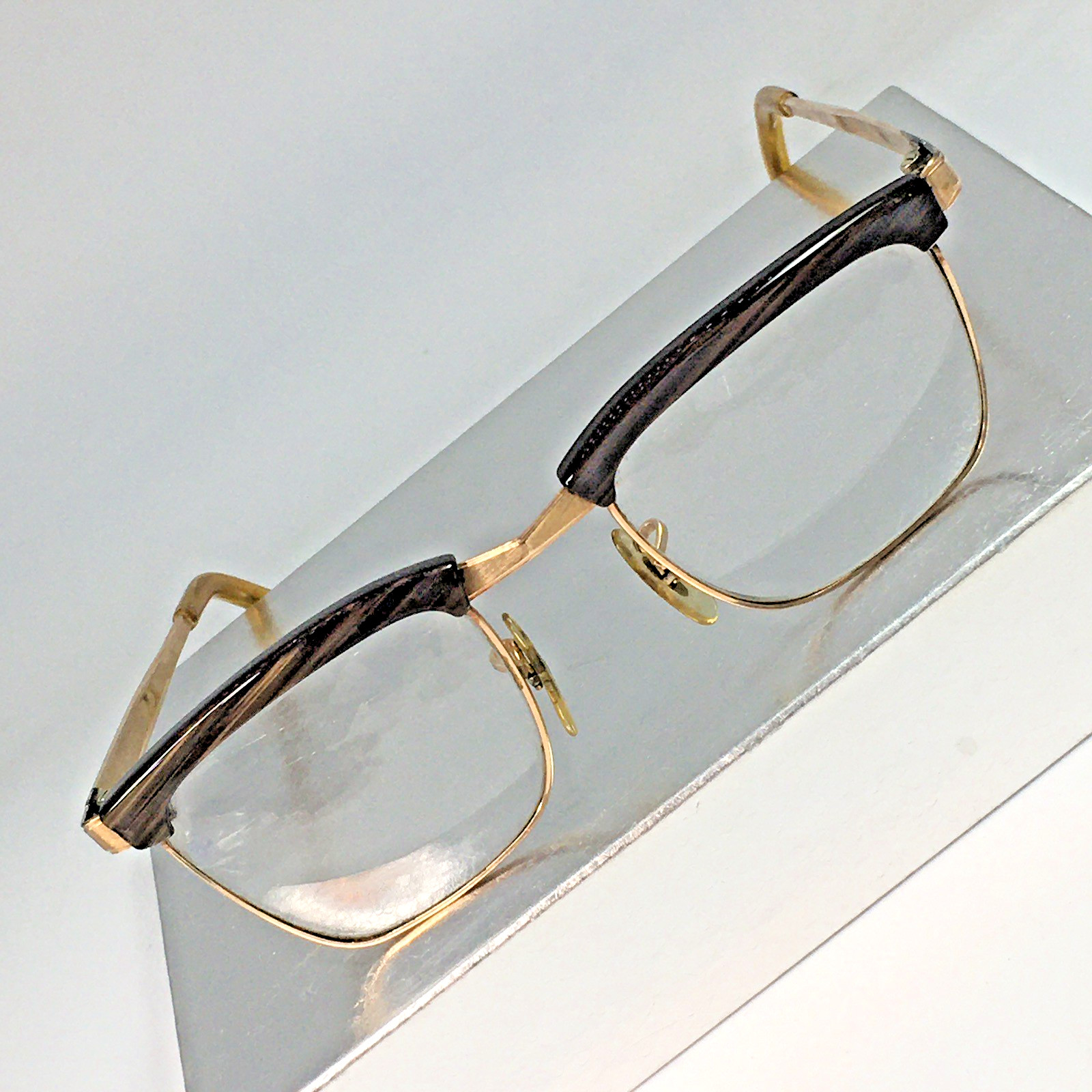 50s Vtg American Optical Shuron Glasses 1/10 12K GF Horn Rim Glasses HRG 32g