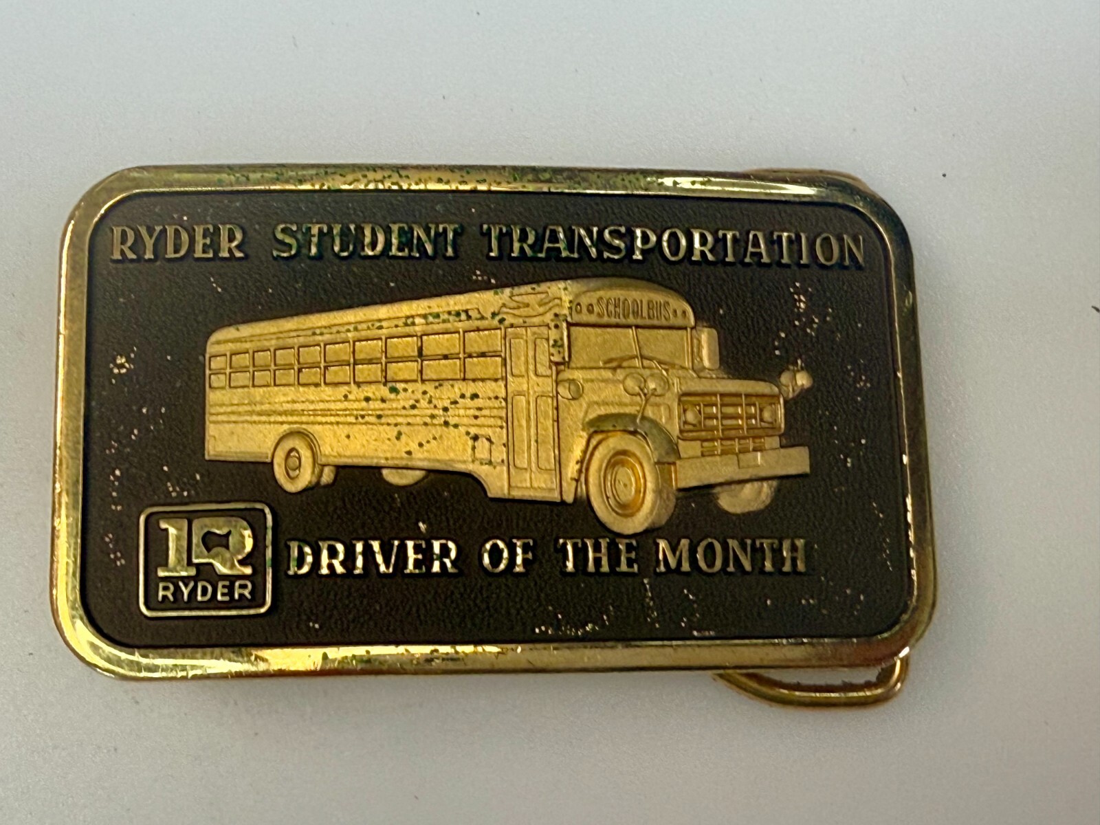 Ryder Student Transportation Driver of the Month Safety Award Belt Buckle