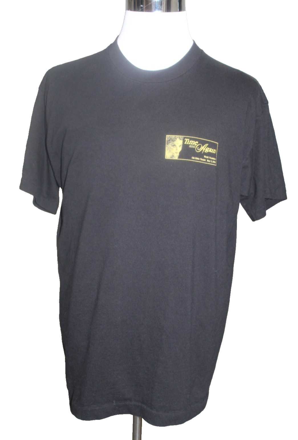 Time and Again Broadway T-Shirt Tee World Premiere XL Black Vintage VTG 1996
