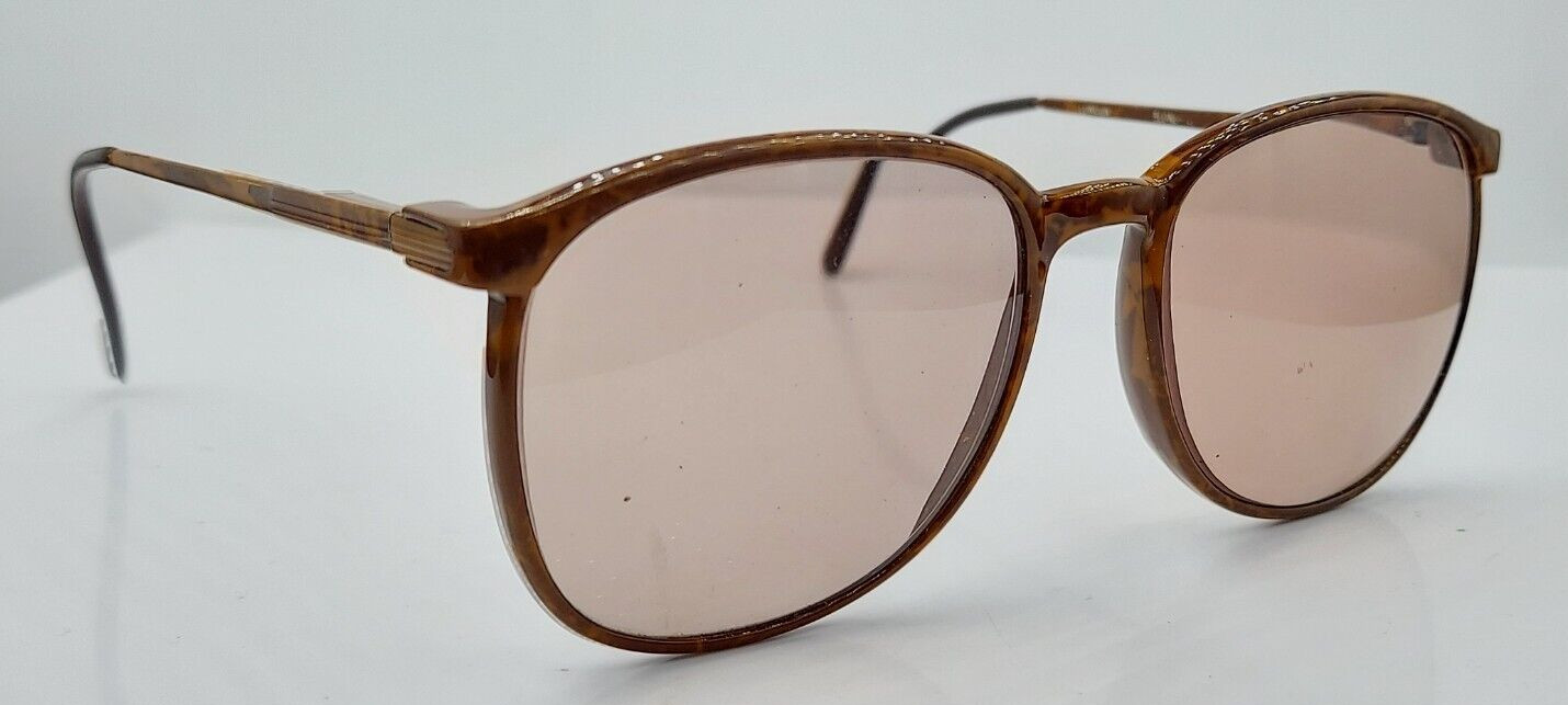 Vintage London Fog Marble Brown Oval Sunglasses Korea FRAMES ONLY