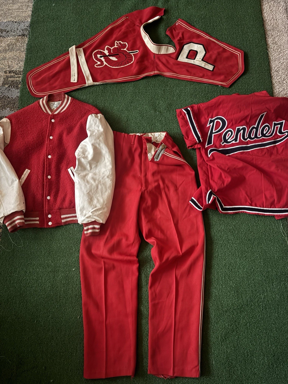 True Vintage 60s Lender Full School Uniform Pants Jacket Shirt Scarf Lot