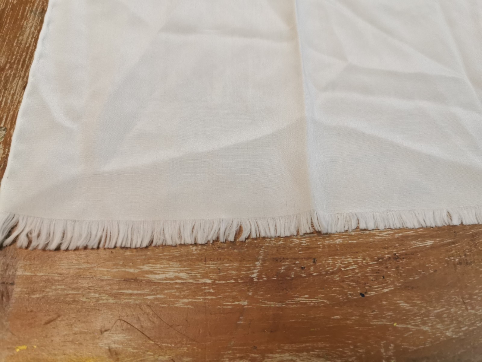 JUSCHI’S CELINE scarf Shawl 100% silk hand rolled 110×26.5 cm, 70s RARE! beige