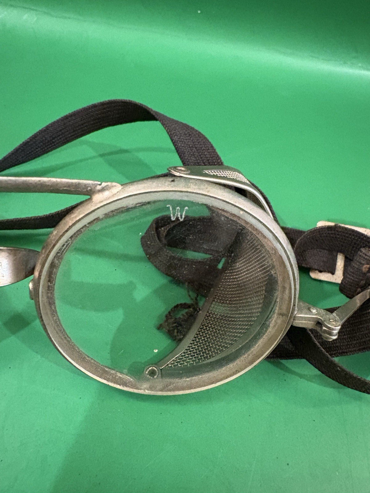 Vintage Antique Willson B Safety Glasses w Side Shield & Bag Steam Punk 1915