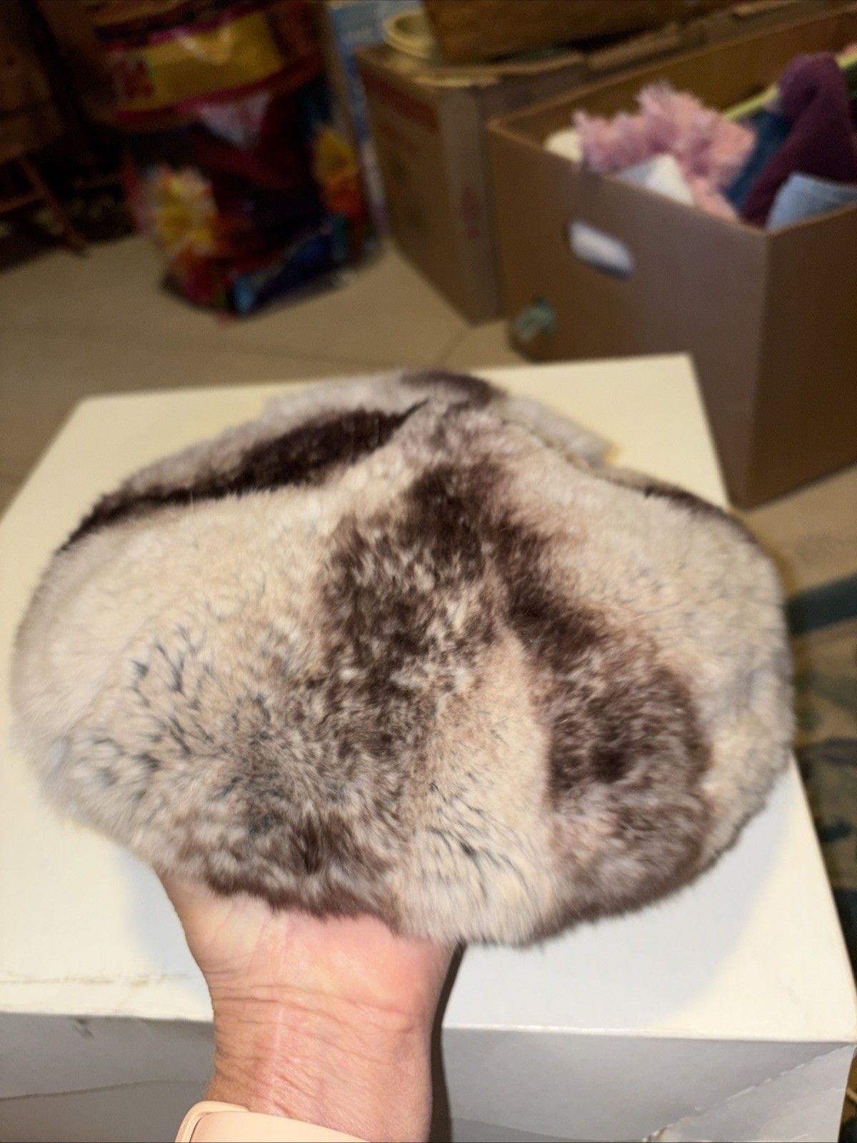 Vintage Fur hat with original box. Rike’s label. Excellent condition