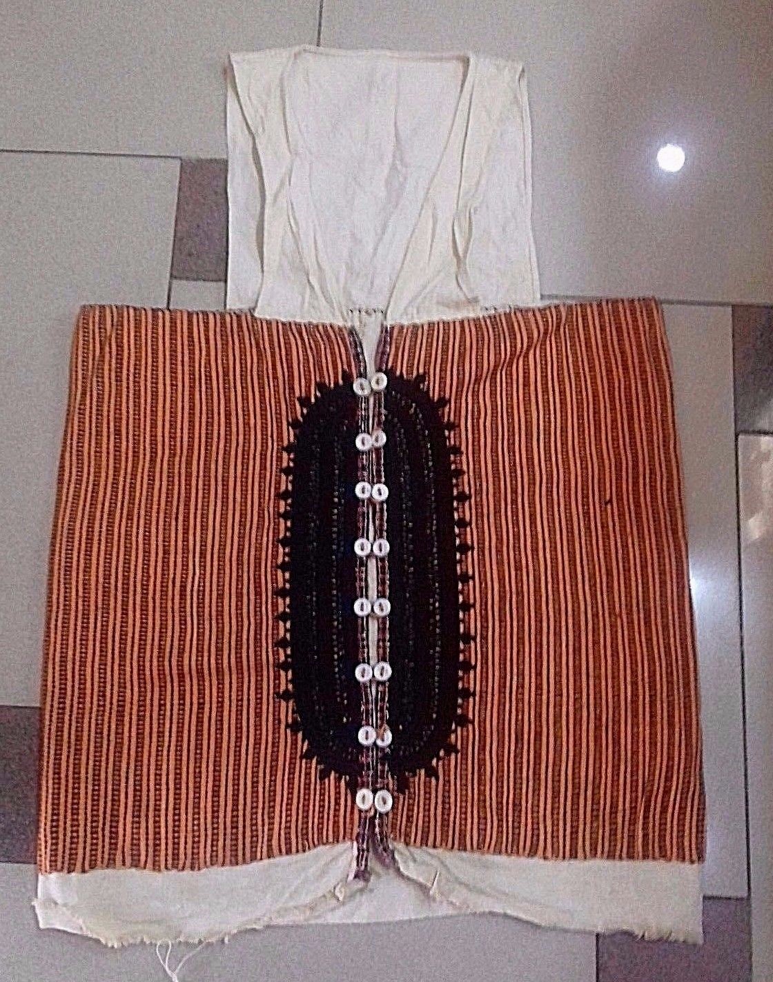 VINTAGE OLD ALBANIAN WOMEN TRADITIONAL WAIST COAT-FOLK-JELEK-MATI AREA-60YEAR