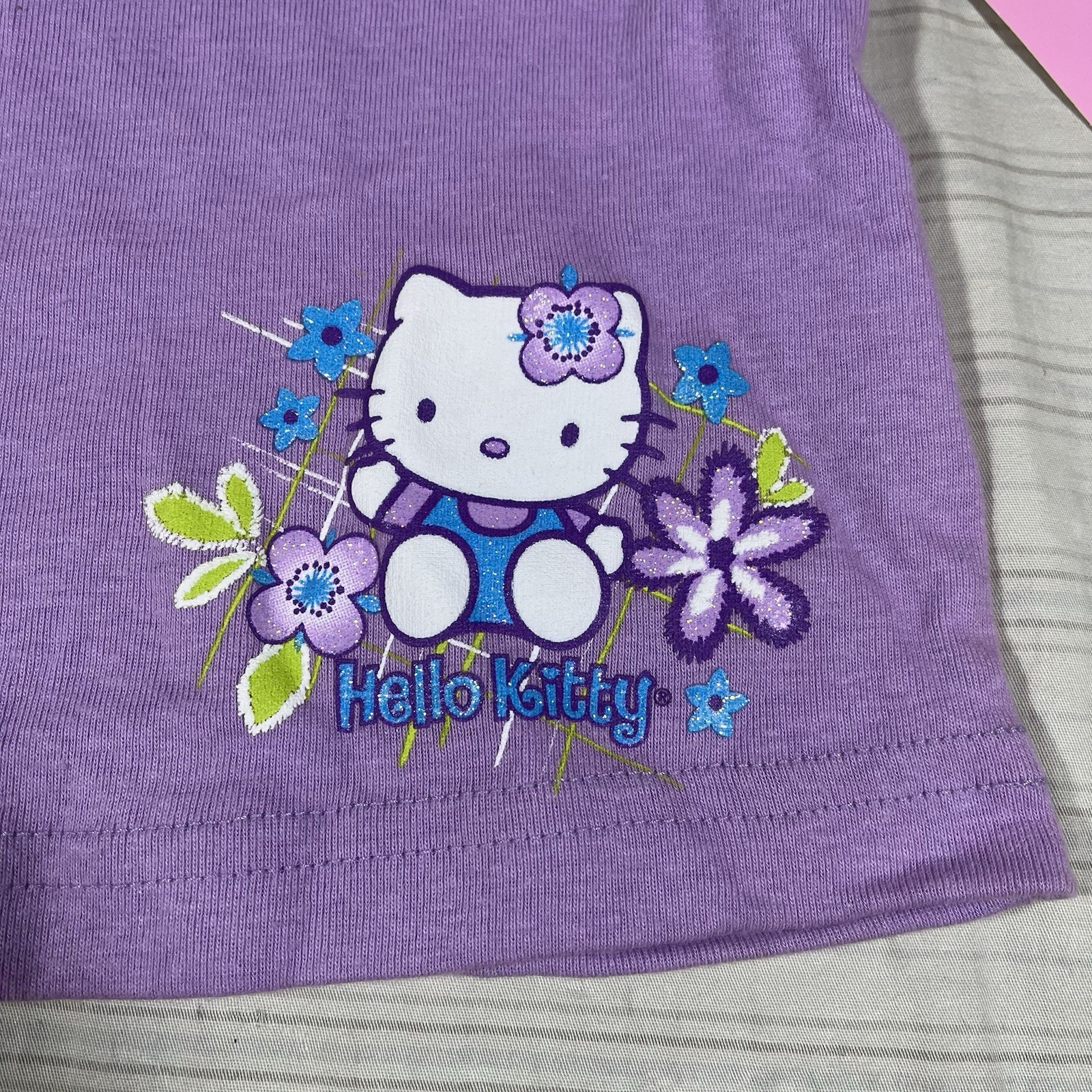 NWT Vintage 2001 Hello Kitty 3T Shirt Sanrio made in USA Purple I1